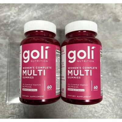 2 Pack Goli Women's Multi Gummies Vegan Biotin Daily Vitamin Supplement