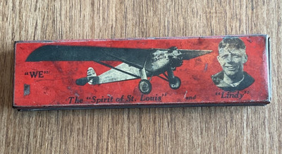 RARE Charles Lindbergh Tin by Wallace Pencil Company
