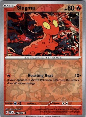 Slugma 28/162 2024 SV Temporal Forces Reverse Holo Common NM