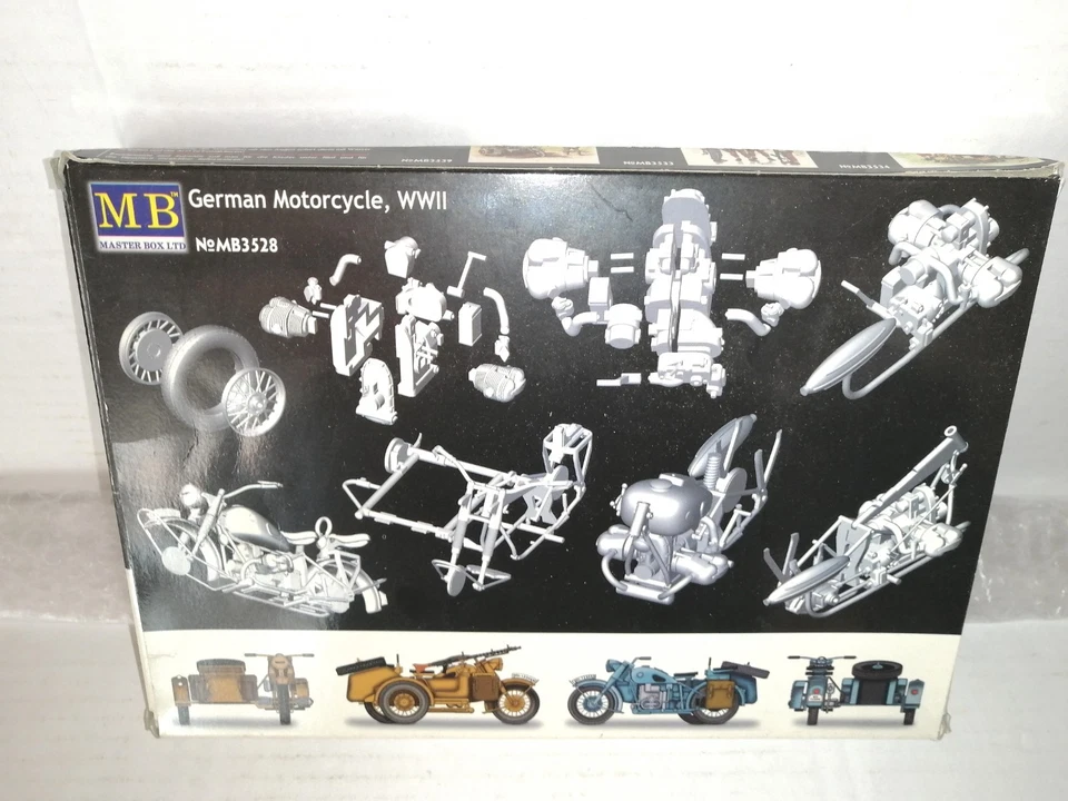 MB 1/35 GERMAN MOTORCYCLE WWII KIT MONTAGGIO NO.3528 - Immagine 2 di 2