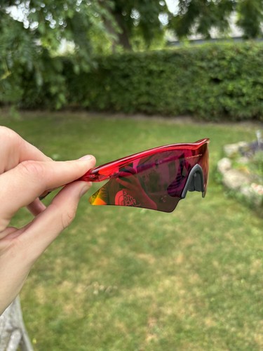 Oakley Crystal Red M Frames with Red Iridium Sweep Lens, NOS - Picture 5 of 16