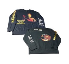 Halloween Michael Myers Men  s Size XL Horror ALL OVER PRINT Sweatshirt NEW