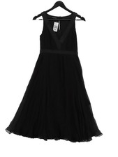 Massimo Dutti A-Line Midi Dress in Black
