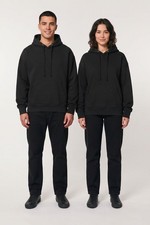 M&S Mens Womens Black Cotton Hoodie