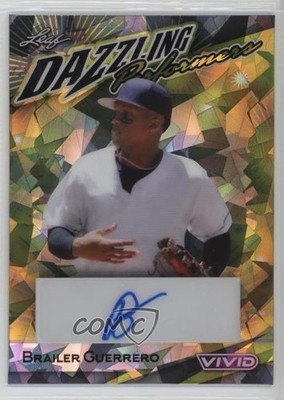 2023 Leaf Vivid Dazzling Performers Gray Crystals 3/9 Brailer Guerrero Auto 9hx