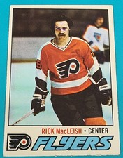 1977 Topps #15 Rick MacLeish Philadelphia Flyers Hockey Card R5