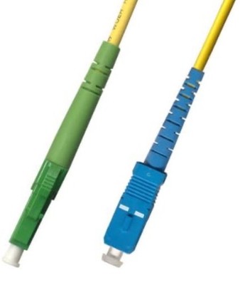 10M Singlemode Simplex Fiber Optic Cable (9/125) - LC/APC to SC/UPC  NEW 