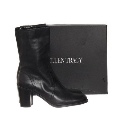 Ellen Tracy, Stiefel, Größe: 39, Schwarz, Leder, Damen #OlQ
