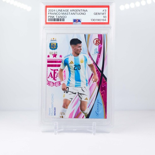 Franco Mastantuono [Pink Tango] #3 2024 Topps Lineage Argentina card