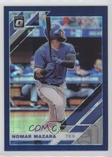 2019 Panini Donruss Optic Blue Pandora Prizm 43/99 Nomar Mazara #125 5l1