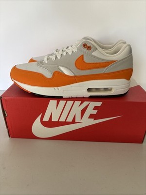 Nike Air Max 1 Men's Size 9.5 DC1454 101 White/Magma Orange. New No Box