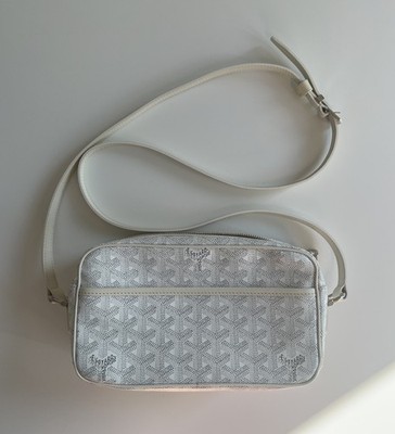 Goyard Cap Vert Umhängetasche Weiß Canvas/Leder Crossbody Bag Herren/Damen