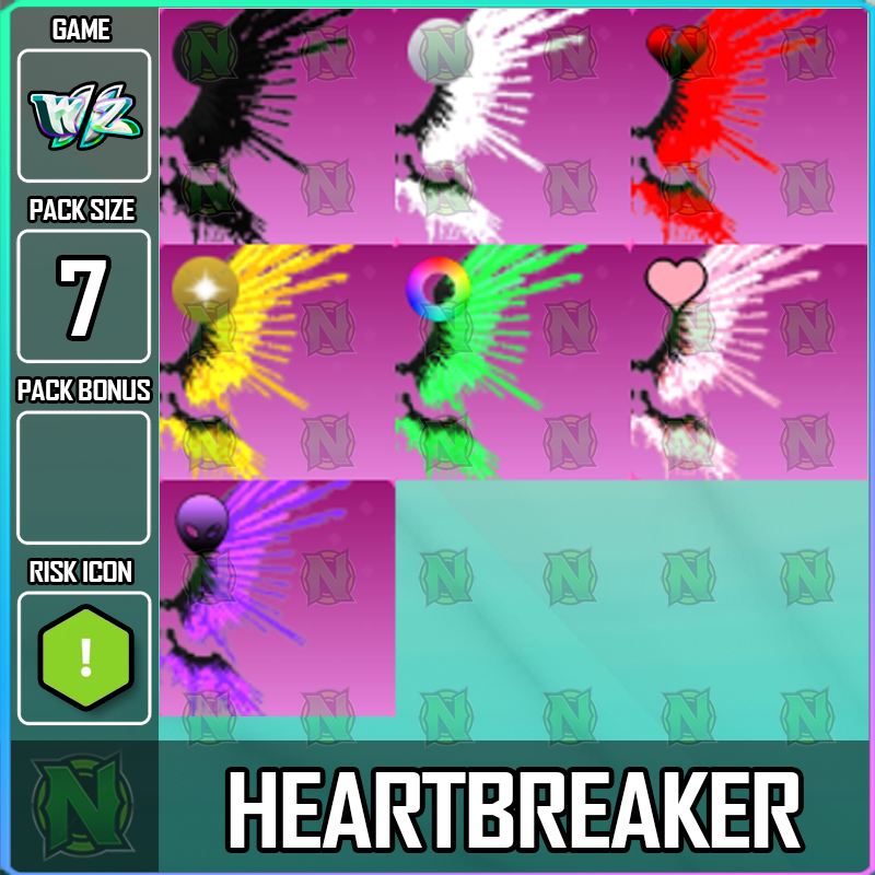 World Zero WZ - 7 PACK -HEARTBREAKER WINGS | eBay