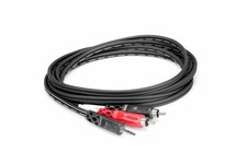 Hosa CMR-203 3 ft Stereo Breakout Cable - 3.5mm TRS to Dual RCA