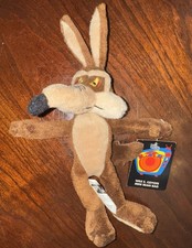1999 Warner Bros Studios Looney Tunes Wile E. Coyote Mini Bean Bag Plush