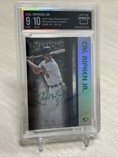 2023 Topps Diamond Icons Cal Ripken Jr Black Green Ink Auto /10 AC 9/10