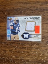 2021 Upper Deck CFL Adam Bighill UD Game Jersey Insert Card #UD-AB