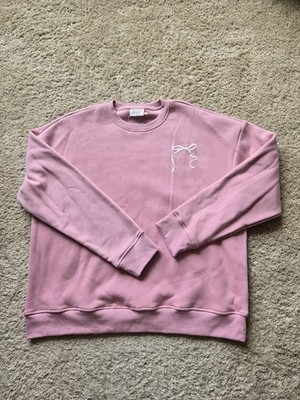 Wilo The Label crew neck sweatshirt womens L pink pilates pullover