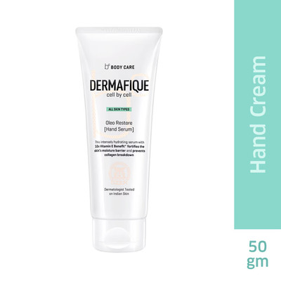 Dermafique Oleo Restore Handserum, 10x Vitamin E, Antihaft Hydration (50gm)