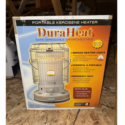 #ad DuraHeat DH2304 Portable Indoor Kerosene Heater 23000 BTU Emergency 1000 sq ft $157.42