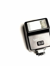 Canon Speedlite 188A Shoe Mount Flash Manual Power Film Camera with Case