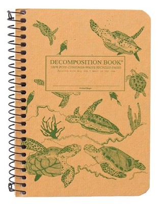 Decomposition Michael Roger Book, Sea Turtles, Pocket Size, 6'' x 4''