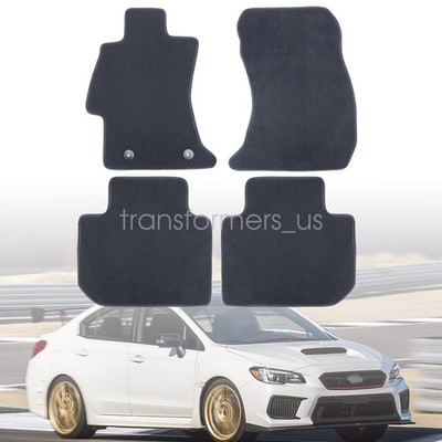 2012-2021 For Subaru WRX Impreza Front & Rear Velour Floor Mats Carpet Anti-Slip