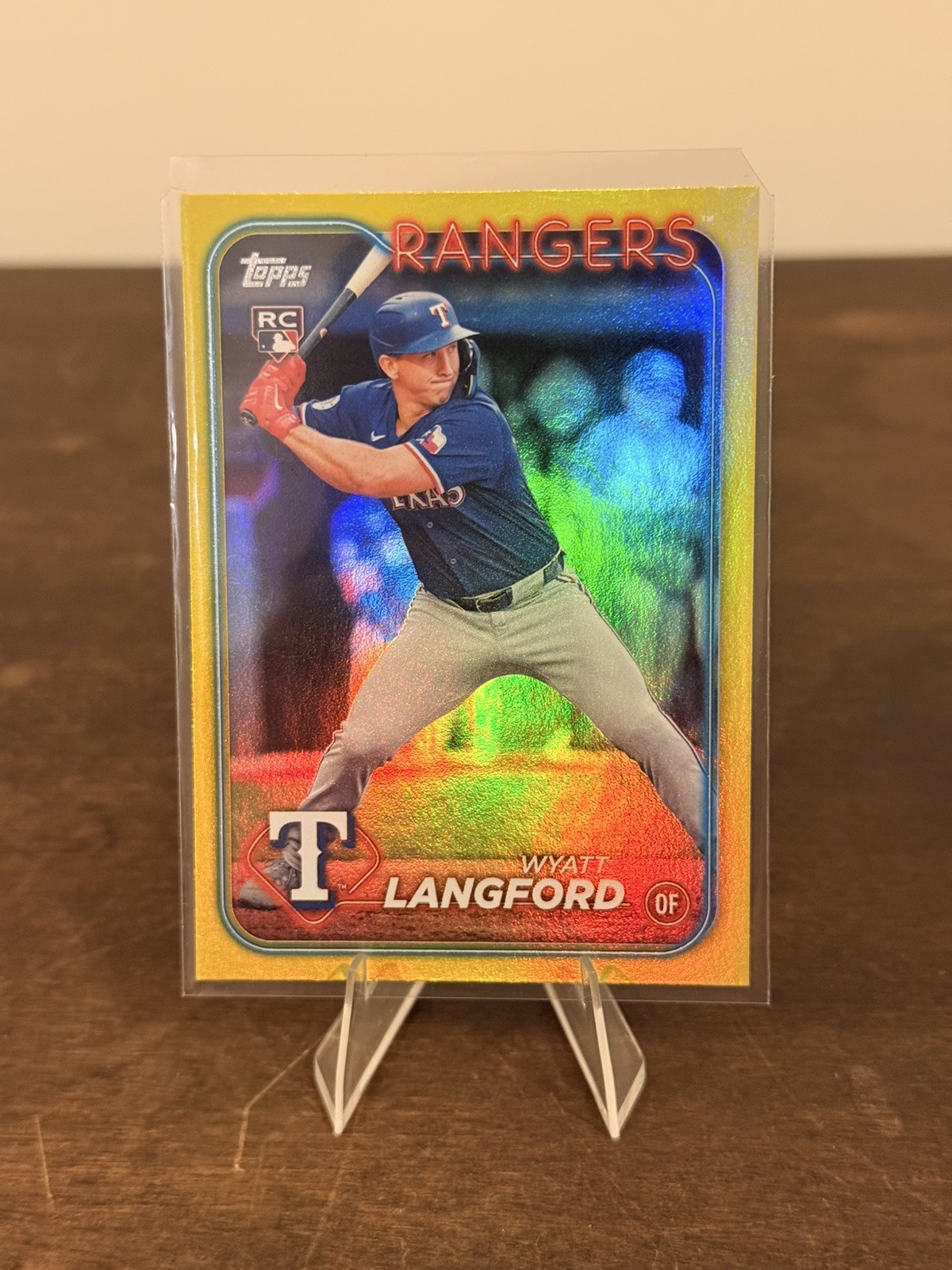 2024 Topps Update Wyatt Langford Rookie #US151 Hanger Yellow Foil