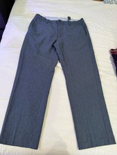 Greg Norman Men's Golf Pants Gray 36x30 Khakis Polyester Spandex Pockets