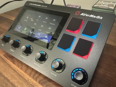 AVerMedia LIVE STREAMER NEXUS AX310 Audio Mixer DV602 Used.