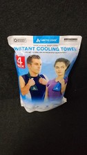 4 Pack Arctic Cool Instant Cooling Towels 2 Grey 2 Blue 15  x28  Each UPF 50 