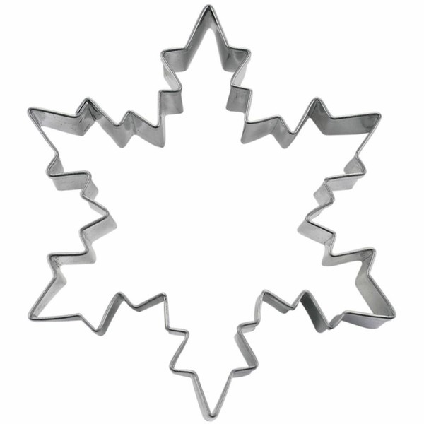 StäDter Ausstecher Eiskristall Ausstechform PläTzchenform Keks Edelstahl 8 Cm-image