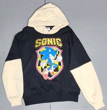 Sonic the Hedgehog Fleece Hoodie Black Regular Medium 18-20
