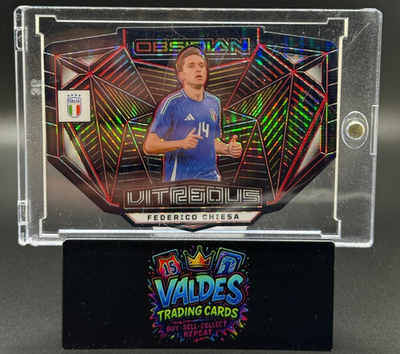 Federico Chiesa 2023-24 Obsidian Vitreous /75 Die-Cut Case Hit