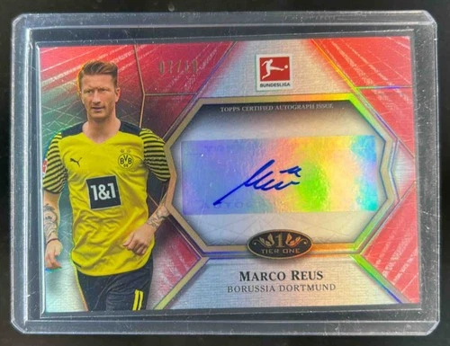 2021 Topps Tier One Bundesliga Marco Reus Matchwinner Auto Red #7/10 Dortmund