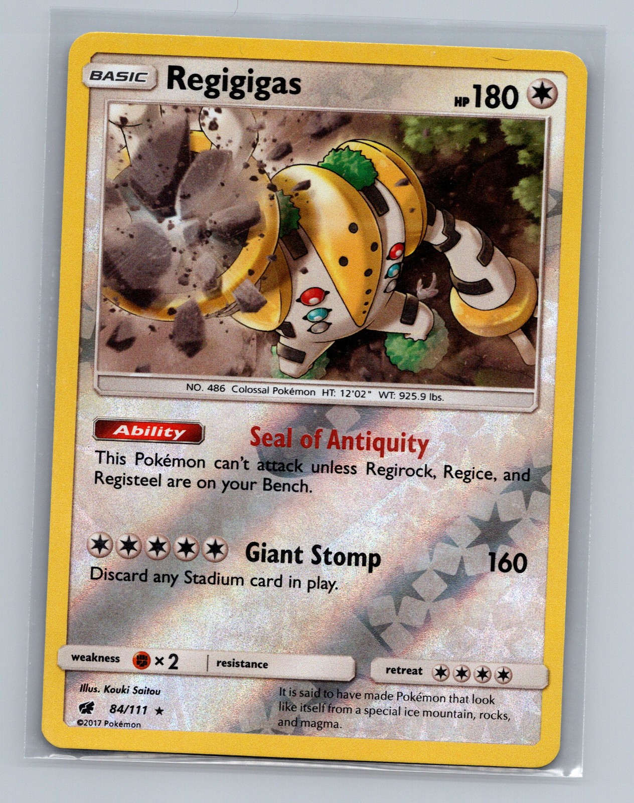 SM - Crimson Invasion #84/111 Regigigas