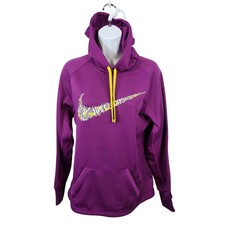 Nike Women's Purple Just Do It Graphic Hoodie Therma Fit Size Small S / B160
