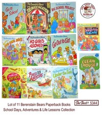 Berenstain Bears Lot of 11 Paperback Books School, Adventure, Vacation, Pirate
