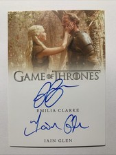 2024 Game Of Thrones Legends Of Realm Dual Auto Emilia Clarke Iain Glen 20/33