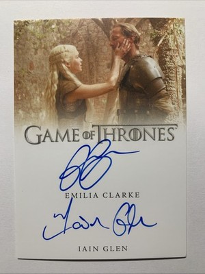 2024 Game Of Thrones Legends Of Realm Dual Auto Emilia Clarke Iain