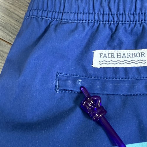 Fair Harbor Shorts Lined Swim Trunks Performance Hybrid Boys Youth Medium Blue - Picture 10 of 19