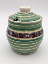 Vintage Jo Lester Isle of Wight Studio Pottery IOW Cowes - Ceramic Jam Pot - 3”