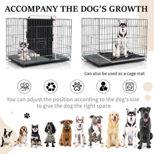 Dog Crate Divider Panel Black Thick Kennel Ties Puppy Accessories Training 18"