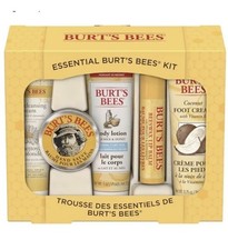 Essential Burt  s Bee  s Kit 5 Piece Set NEW IN BOX Makes a great GIFT 