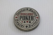 Marqueur de table de poker en métal bouton revendeur style WSOP 2" lourd