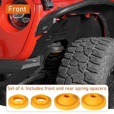 43 Spacer Lift Kit Front Rear Coil Spring Spacers For 07-18 Jeep Wrangler Jk 43 Spacer Lift Kit Front Rear Coil Spring Spacers For 07-18 Jeep Wrangler Jk