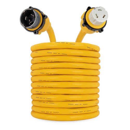 Camco 50A 125/250V 50' Marine Shore Power Boat Extension Cord 50 amp 4 x 6 gauge - Foto 4 di 4