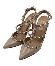 VALENTINO GARAVANI Rockstud Strap Pumps EU37.5 US7.5 Beige