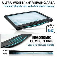Rechargeable LED Magnifier with Anti-Glare Lens