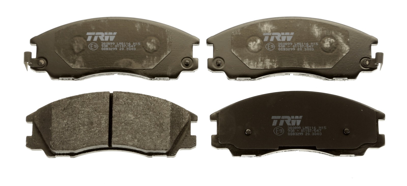 Fits TRW GDB3299 BRAKE PAD SET, DISC BRAKE